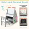 Convertible 3-in-1 Children’s Easel with Chair and Storage Compartments